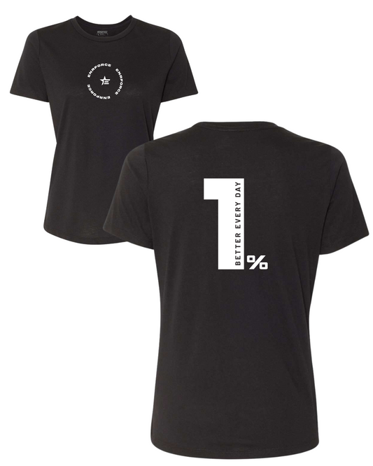 Ladies 1% Better Every Day Tee